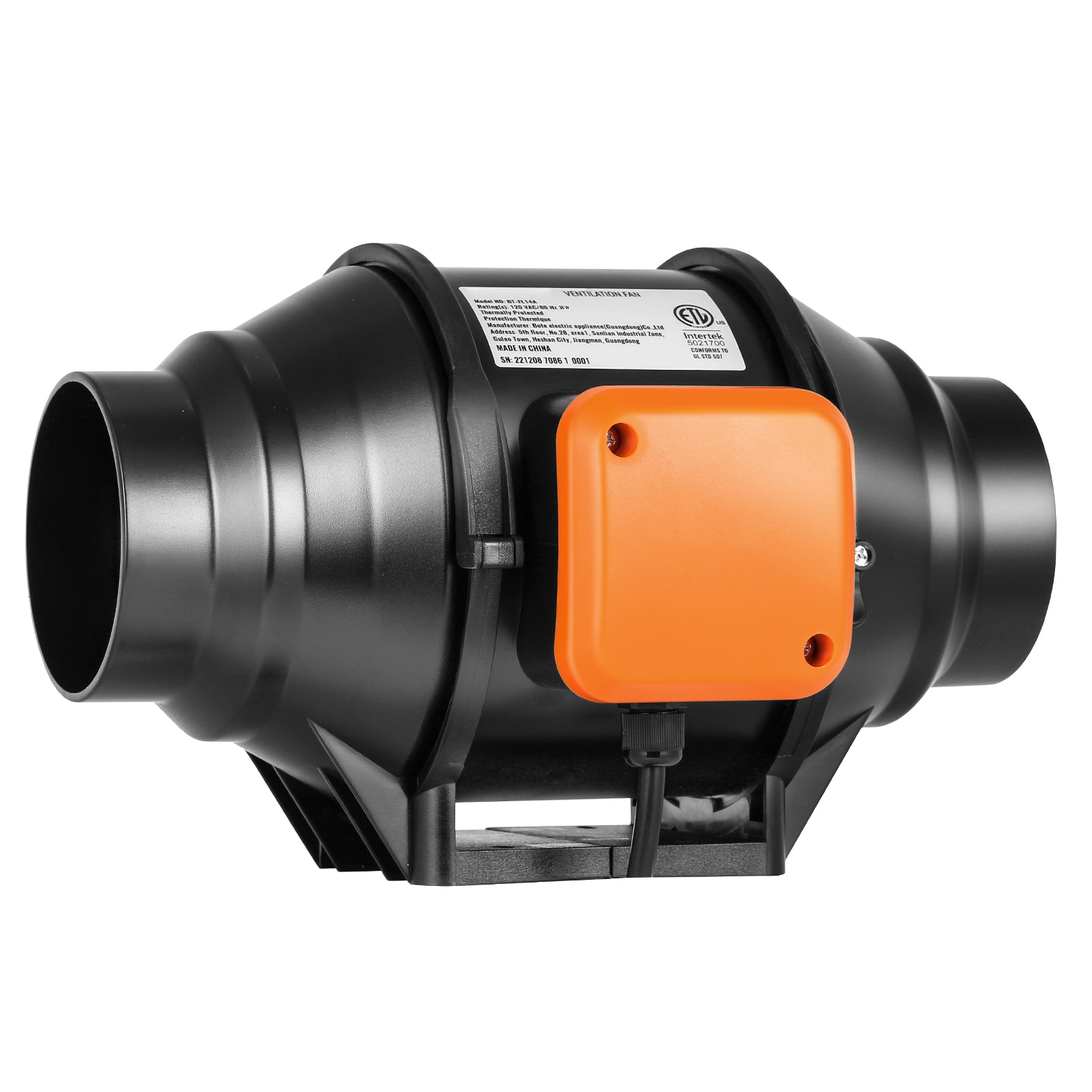 Inline Duct Fan With Variable Speed Control For Hvac Exhaust_voghion.com